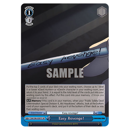 Weiss Schwarz - Chainsaw Man - Easy Revenge! (SR) WSSC-CSM/S96-E097S