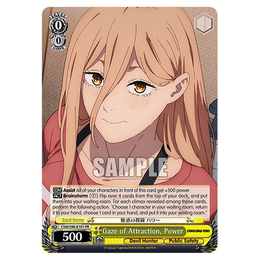 Weiss Schwarz - Chainsaw Man - Gaze of Attraction, Power (PR) WSSC-CSM/S96-E101