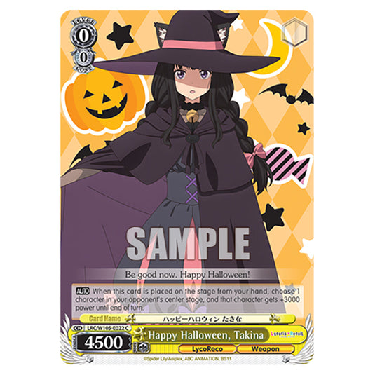 Weiss Schwarz - Lycoris Recoil - Happy Halloween, Takina (C) WSSC-LRC/W105-E022