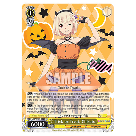Weiss Schwarz - Lycoris Recoil - Trick or Treat, Chisato (C) WSSC-LRC/W105-E023