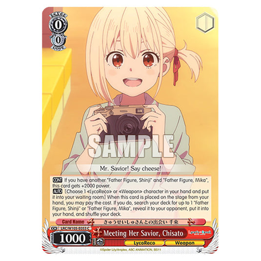 Weiss Schwarz - Lycoris Recoil - Meeting Her Savior, Chisato (C) WSSC-LRC/W105-E053
