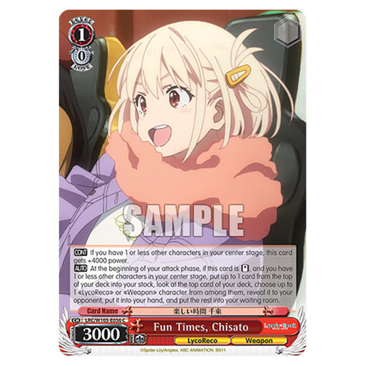 Weiss Schwarz - Lycoris Recoil - Fun Times, Chisato (C) WSSC-LRC/W105-E056