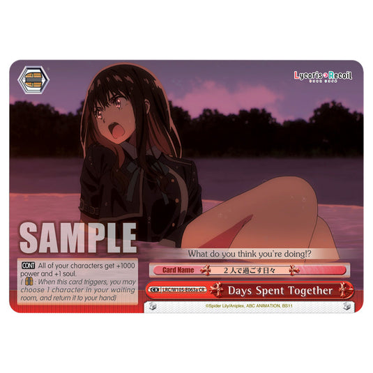 Weiss Schwarz - Lycoris Recoil - Days Spent Together (CR) WSSC-LRC/W105-E063a