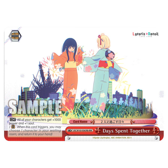 Weiss Schwarz - Lycoris Recoil - Days Spent Together (RRR) WSSC-LRC/W105-E063Rb