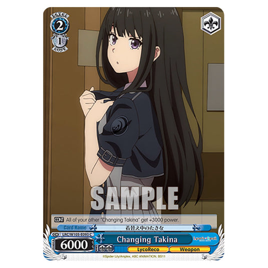 Weiss Schwarz - Lycoris Recoil - Changing Takina (C) WSSC-LRC/W105-E093