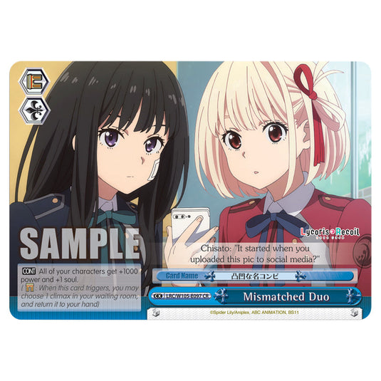 Weiss Schwarz - Lycoris Recoil - Mismatched Duo (CR) WSSC-LRC/W105-E097