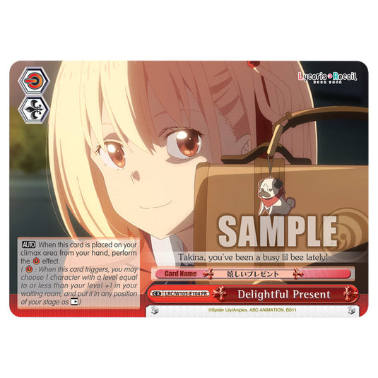Weiss Schwarz - Lycoris Recoil - Delightful Present (PR) WSSC-LRC/W105-E104