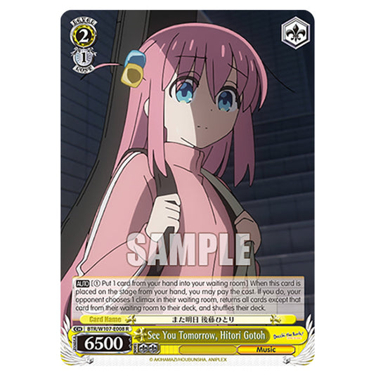 See You Tomorrow, Hitori Gotoh card from the Weiss Schwarz set Bocchi The Rock!