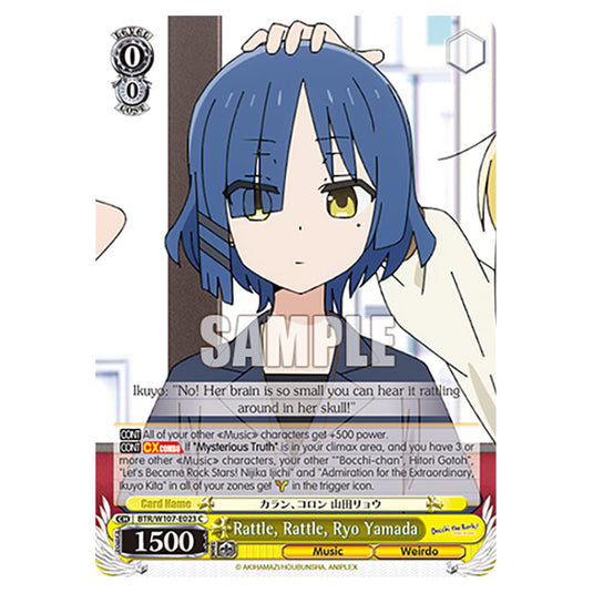 Rattle, Rattle, Ryo Yamada card from the Weiss Schwarz set Bocchi The Rock!