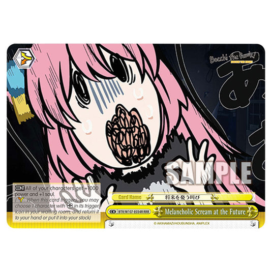 Melancholic Scream at the Future card from the Weiss Schwarz set Bocchi The Rock!