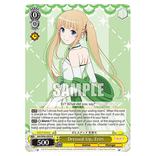 Weiss Schwarz - Saekano The Movie: Finale - Dressed Up, Eriri (R) WSSC-SHS/W98-E004