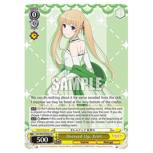 Weiss Schwarz - Saekano The Movie: Finale - Dressed Up, Eriri (SR) WSSC-SHS/W98-E004S