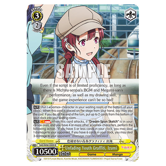 Weiss Schwarz - Saekano The Movie: Finale - Unfading Youth Graffiti, Izumi (R) WSSC-SHS/W98-E009