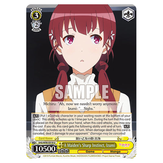 Weiss Schwarz - Saekano The Movie: Finale - A Maiden's Sharp Instinct, Izumi (U) WSSC-SHS/W98-E018