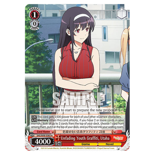 Weiss Schwarz - Saekano The Movie: Finale - Unfading Youth Graffiti, Utaha (R) WSSC-SHS/W98-E065