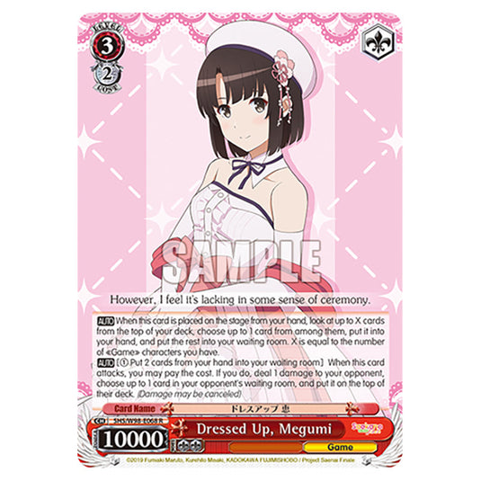 Weiss Schwarz - Saekano The Movie: Finale - Dressed Up, Megumi (R) WSSC-SHS/W98-E068