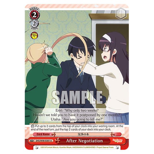Weiss Schwarz - Saekano The Movie: Finale - After Negotiation (U) WSSC-SHS/W98-E081