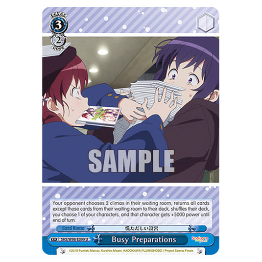 Weiss Schwarz - Saekano The Movie: Finale - Busy Preparations (U) WSSC-SHS/W98-E099