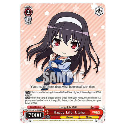 Weiss Schwarz - Saekano The Movie: Finale - Happy Life, Utaha (PR) WSSC-SHS/W98-E104