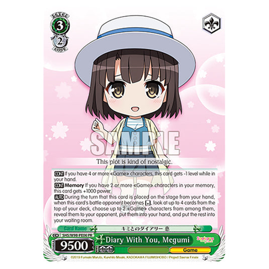 Weiss Schwarz - Saekano The Movie: Finale - Diary With You, Megumi (PR) WSSC-SHS/W98-PE06