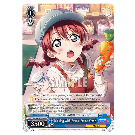 Character LNJ/WE39-E054 card from the Weiss Schwarz set Love Live! School idol festival Series 10th Anniversary