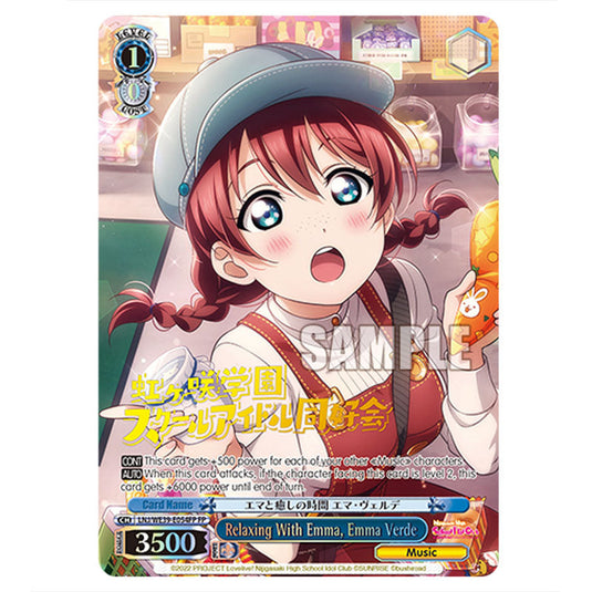 Character LNJ/WE39-E054FP card from the Weiss Schwarz set Love Live! School idol festival Series 10th Anniversary