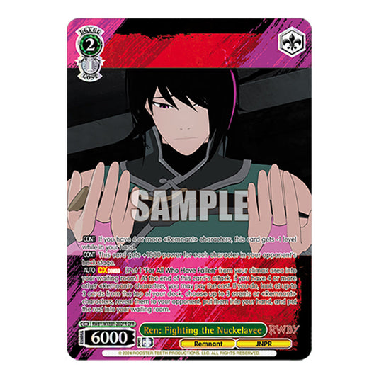 Ren: Fighting the Nuckelavee RWBY/WXE01-20OFR card from the Weiss Schwarz set RWBY Volume 4