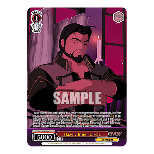 Hazel: Inner Circle RWBY/WXE01-34OFR card from the Weiss Schwarz set RWBY Volume 4