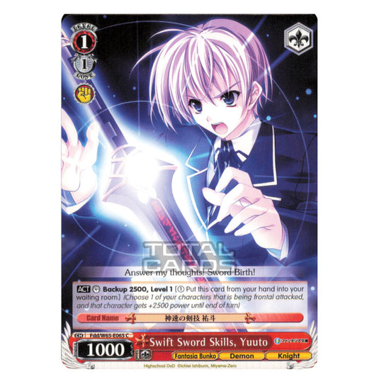 Weiss Schwarz - Fujimi Fantasia Bunko - Swift Sword Skills, Yuuto (Common) Fdd/W65-E065