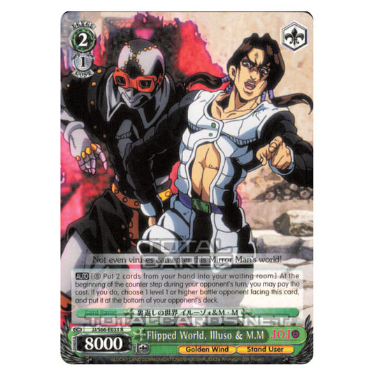 Weiss Schwarz - JoJo's Bizarre Adventure - Golden Wind - Flipped World, Illuso & M.M (Rare) JJ/S66-E033