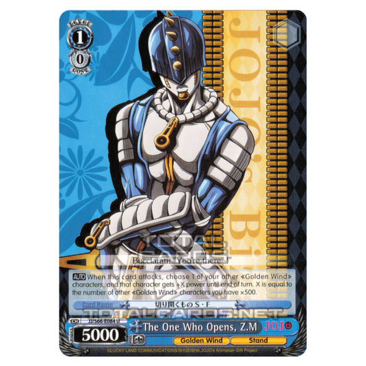 Weiss Schwarz - JoJo's Bizarre Adventure - Golden Wind - The One Who Opens, Z.M (Uncommon) JJ/S66-E084