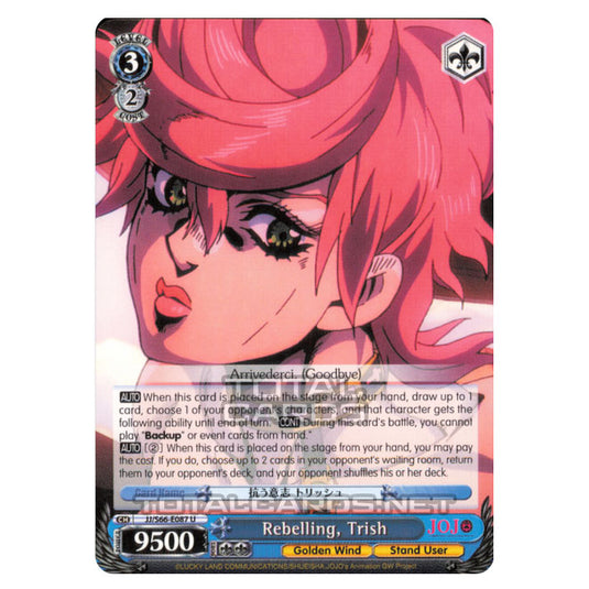 Weiss Schwarz - JoJo's Bizarre Adventure - Golden Wind - Rebelling, Trish (Uncommon) JJ/S66-E087