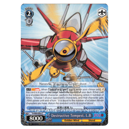 Weiss Schwarz - JoJo's Bizarre Adventure - Golden Wind - Destructive Tempest, L.B (Common) JJ/S66-E093