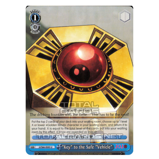 Weiss Schwarz - JoJo's Bizarre Adventure - Golden Wind - "Key" to the Safe "Vehicle" (Uncommon) JJ/S66-E095