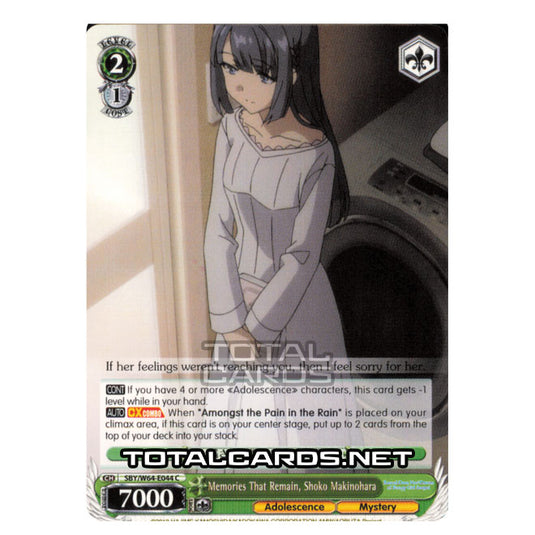 Weiss Schwarz - Rascal Does Not Dream of Bunny Girl Senpai - Memories That Remain, Shoko Makinohara (Common) SBY/W64-E044