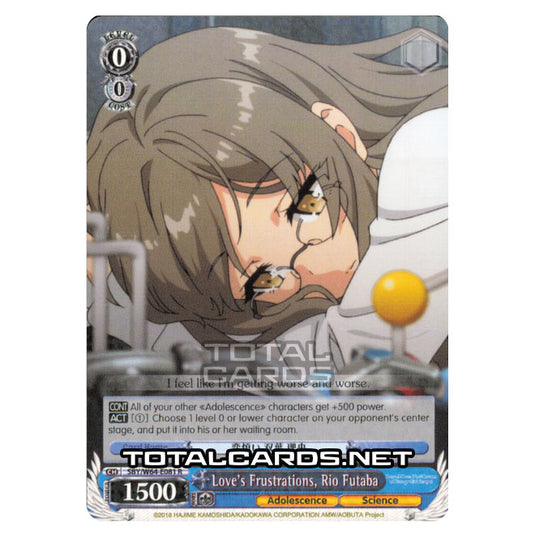 Weiss Schwarz - Rascal Does Not Dream of Bunny Girl Senpai - Love's Frustrations, Rio Futaba (Rare) SBY/W64-E081