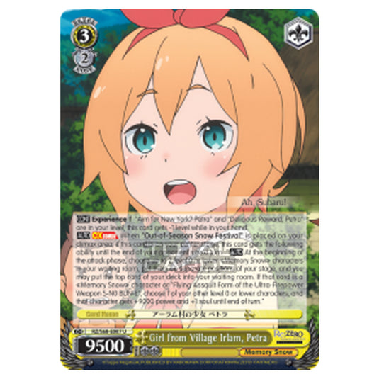 Weiss Schwarz - Re:ZERO - Starting Life in Another World - Memory Snow - Girl from Village Irlam, Petra (Uncommon) RZ/S68-E007