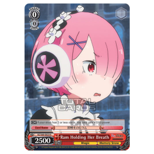 Weiss Schwarz - Re:ZERO - Starting Life in Another World - Memory Snow - Ram Holding Her Breath (Rare) RZ/S68-E020