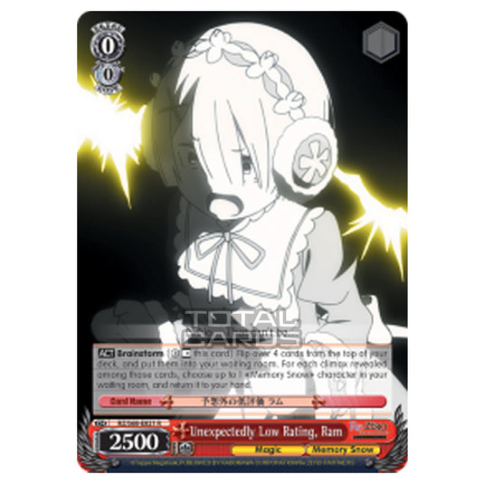Weiss Schwarz - Re:ZERO - Starting Life in Another World - Memory Snow - Unexpectedly Low Rating, Ram (Rare) RZ/S68-E021