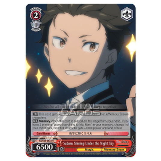 Weiss Schwarz - Re:ZERO - Starting Life in Another World - Memory Snow - Subaru Shining Under the Night Sky (Rare) RZ/S68-E023