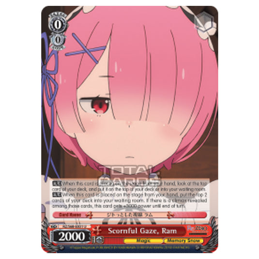 Weiss Schwarz - Re:ZERO - Starting Life in Another World - Memory Snow - Scornful Gaze, Ram (Uncommon) RZ/S68-E031