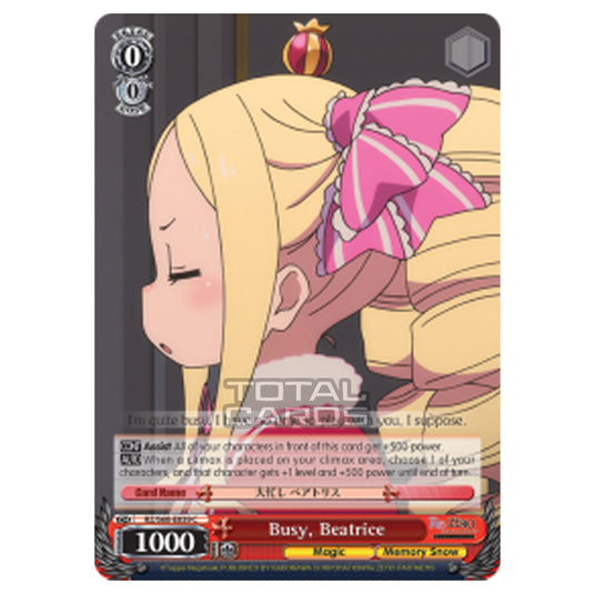 Weiss Schwarz - Re:ZERO - Starting Life in Another World - Memory Snow - Busy, Beatrice (Common) RZ/S68-E039