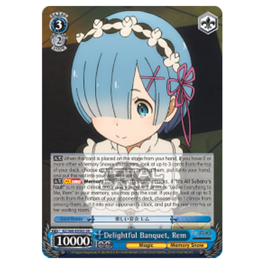Weiss Schwarz - Re:ZERO - Starting Life in Another World - Memory Snow - Delightful Banquet, Rem (Super Rare) RZ/S68-E058S