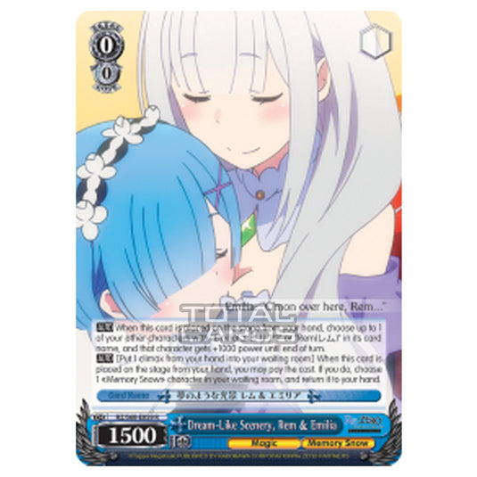 Weiss Schwarz - Re:ZERO - Starting Life in Another World - Memory Snow - Dream-Like Scenery, Rem & Emilia (Rare) RZ/S68-E059