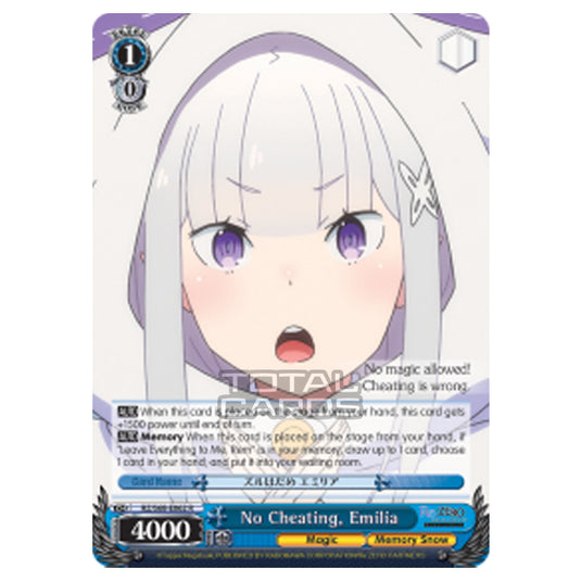 Weiss Schwarz - Re:ZERO - Starting Life in Another World - Memory Snow - No Cheating, Emilia (Rare) RZ/S68-E062