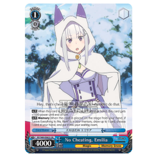 Weiss Schwarz - Re:ZERO - Starting Life in Another World - Memory Snow - No Cheating, Emilia (Super Rare) RZ/S68-E062S