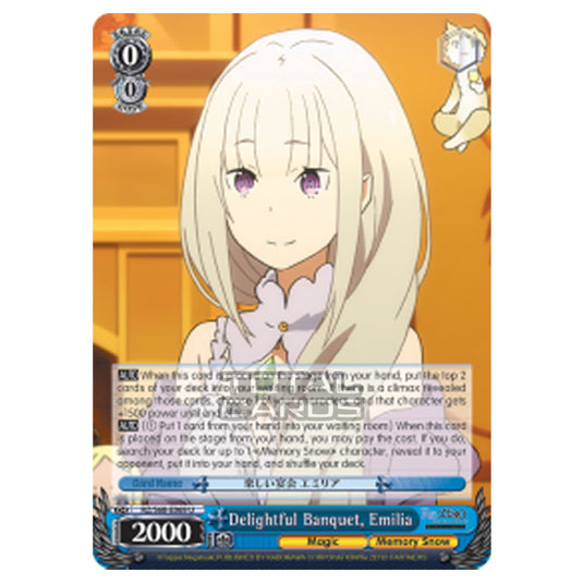 Weiss Schwarz - Re:ZERO - Starting Life in Another World - Memory Snow - Delightful Banquet, Emilia (Uncommon) RZ/S68-E069