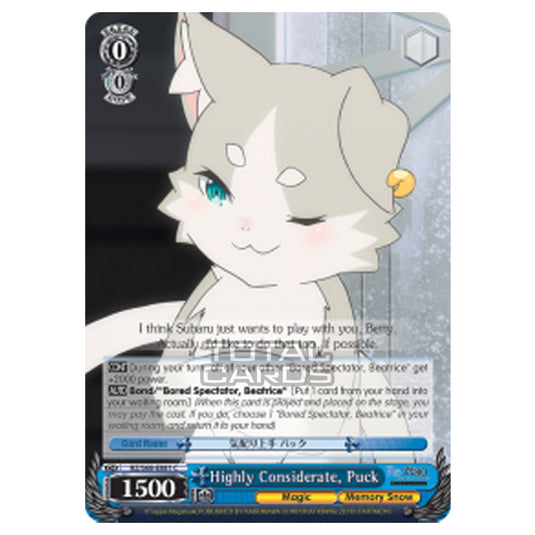 Weiss Schwarz - Re:ZERO - Starting Life in Another World - Memory Snow - Highly Considerate, Puck (Common) RZ/S68-E081
