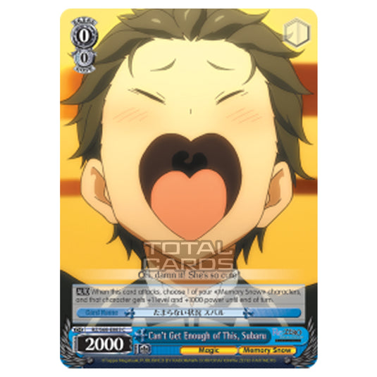 Weiss Schwarz - Re:ZERO - Starting Life in Another World - Memory Snow - Can't Get Enough of This, Subaru (Common) RZ/S68-E083