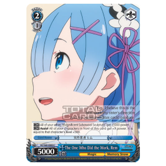 Weiss Schwarz - Re:ZERO - Starting Life in Another World - Memory Snow - The One Who Did the Work, Rem (Common) RZ/S68-E089